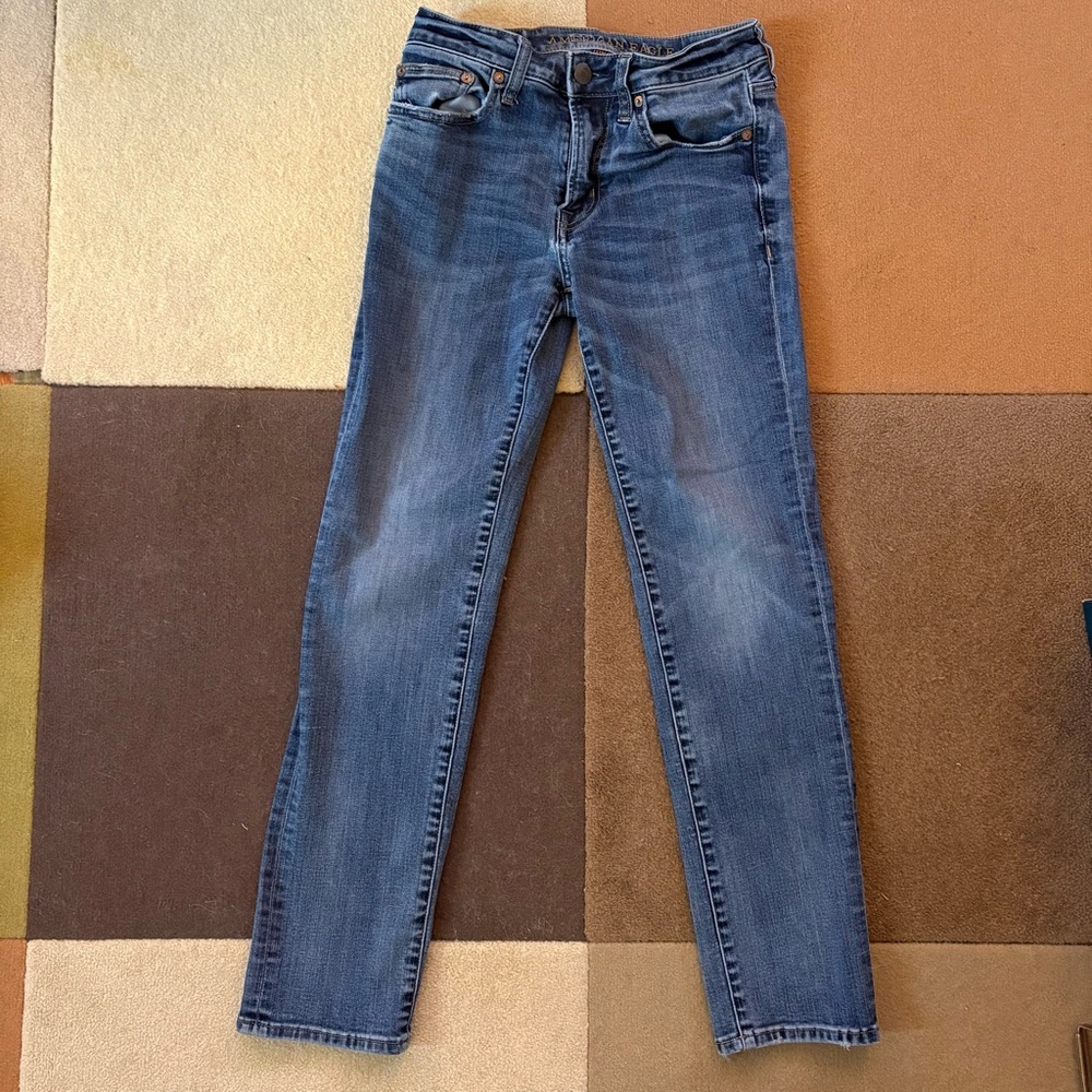 AEO Extreme Flex Slim Straight Jeans 28x30